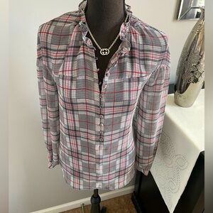 Express Plaid Blouse